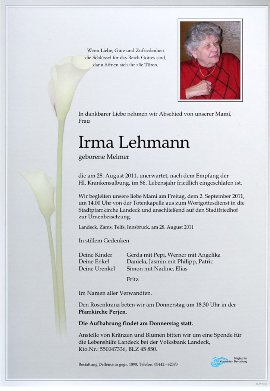   Irma Lehmann