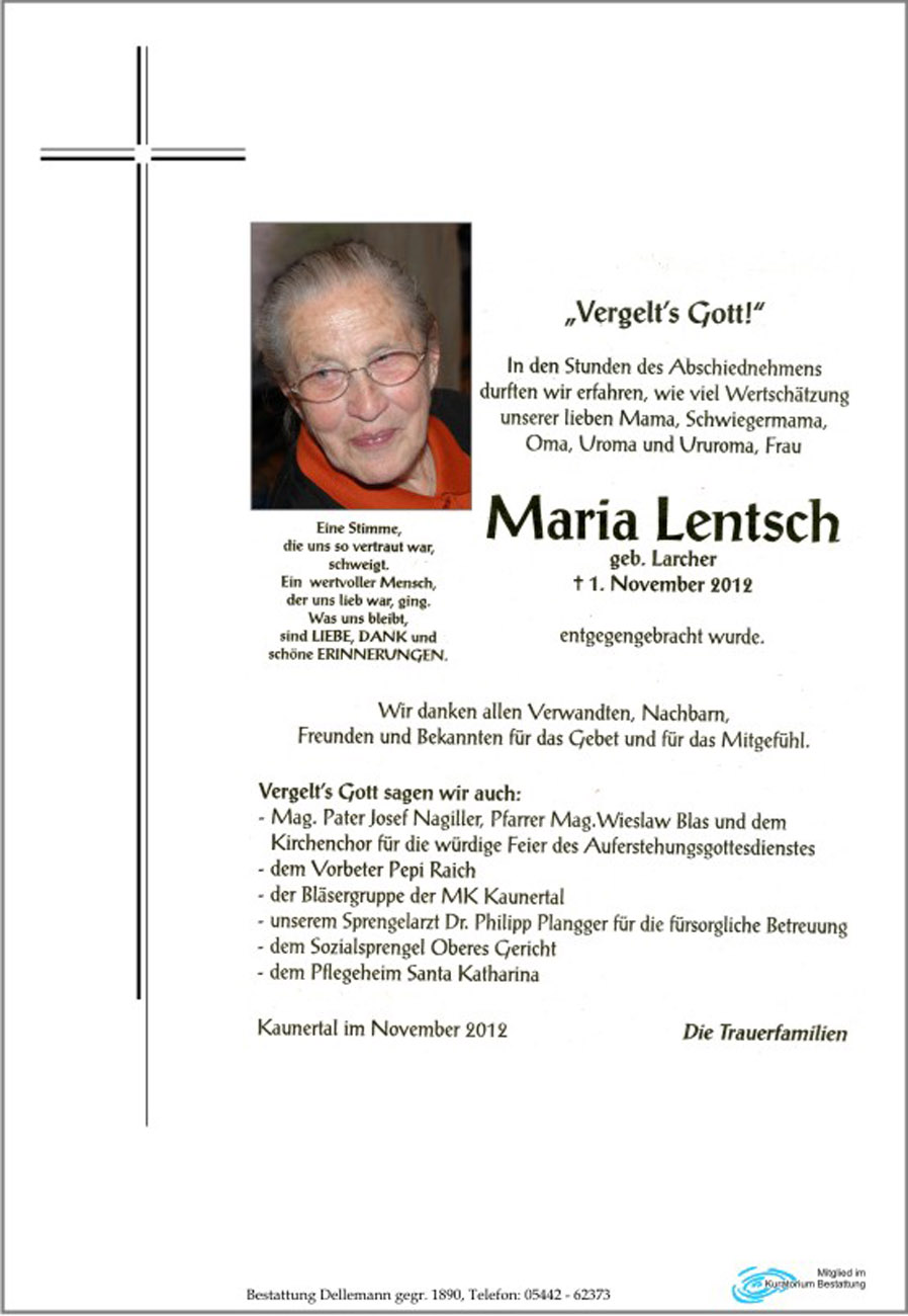   Maria Lentsch