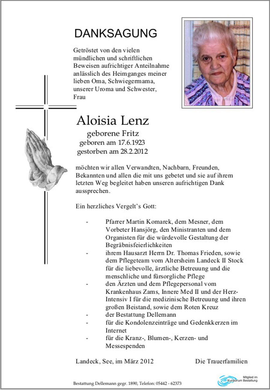   Aloisia Lenz