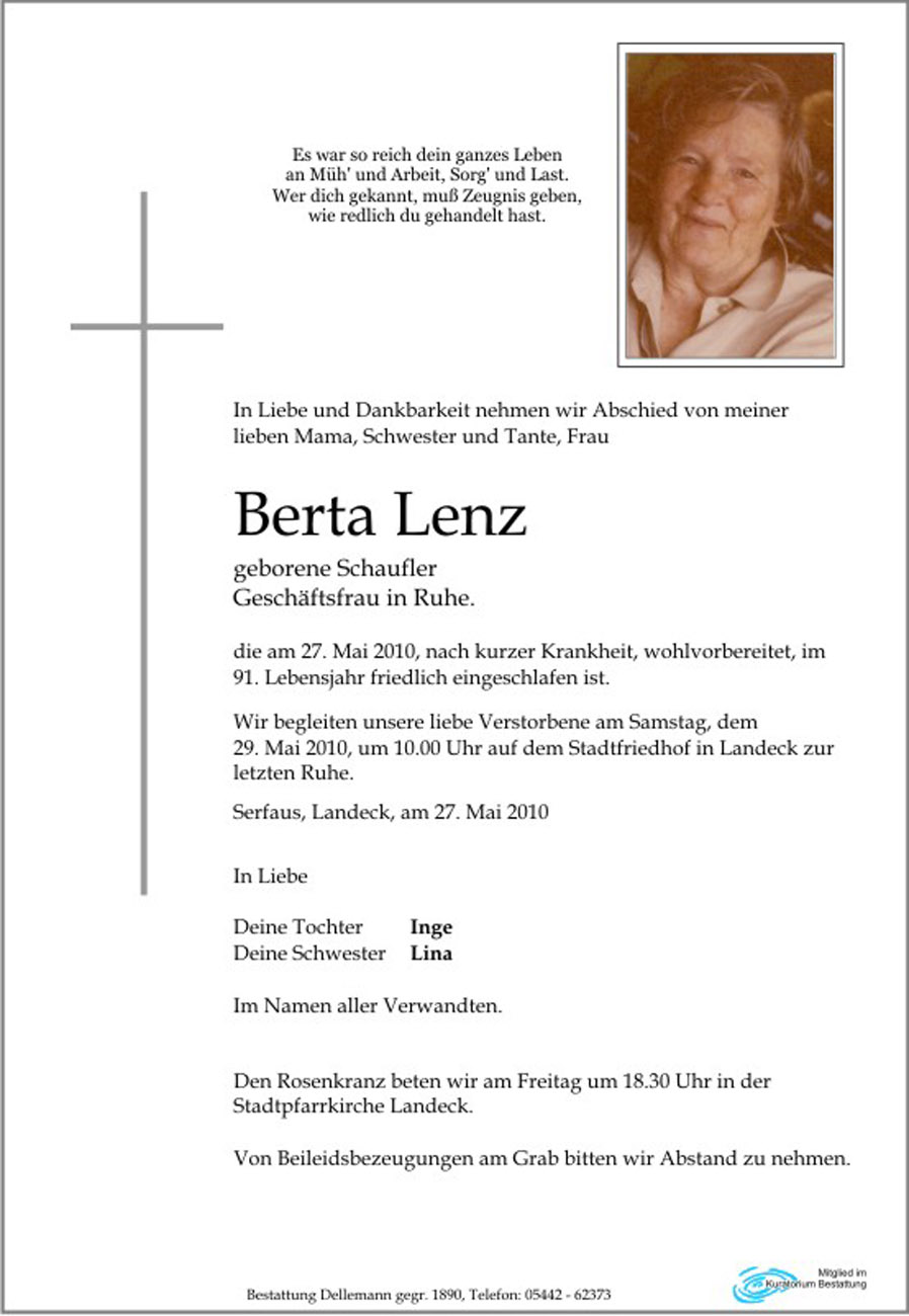   Berta Lenz