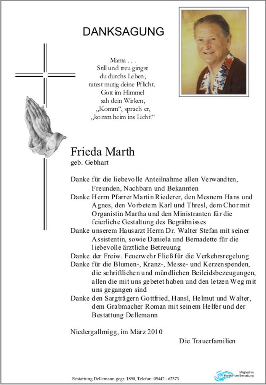   Frieda Marth