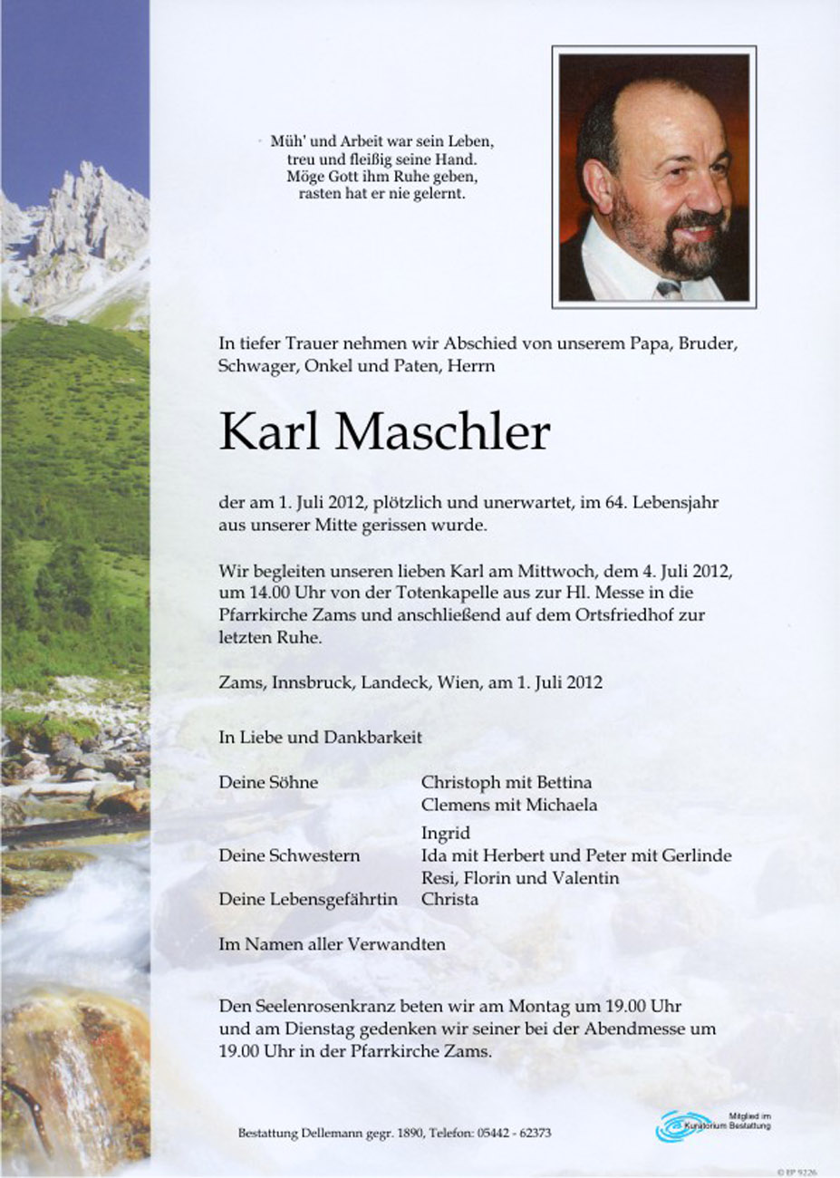   Karl Maschler