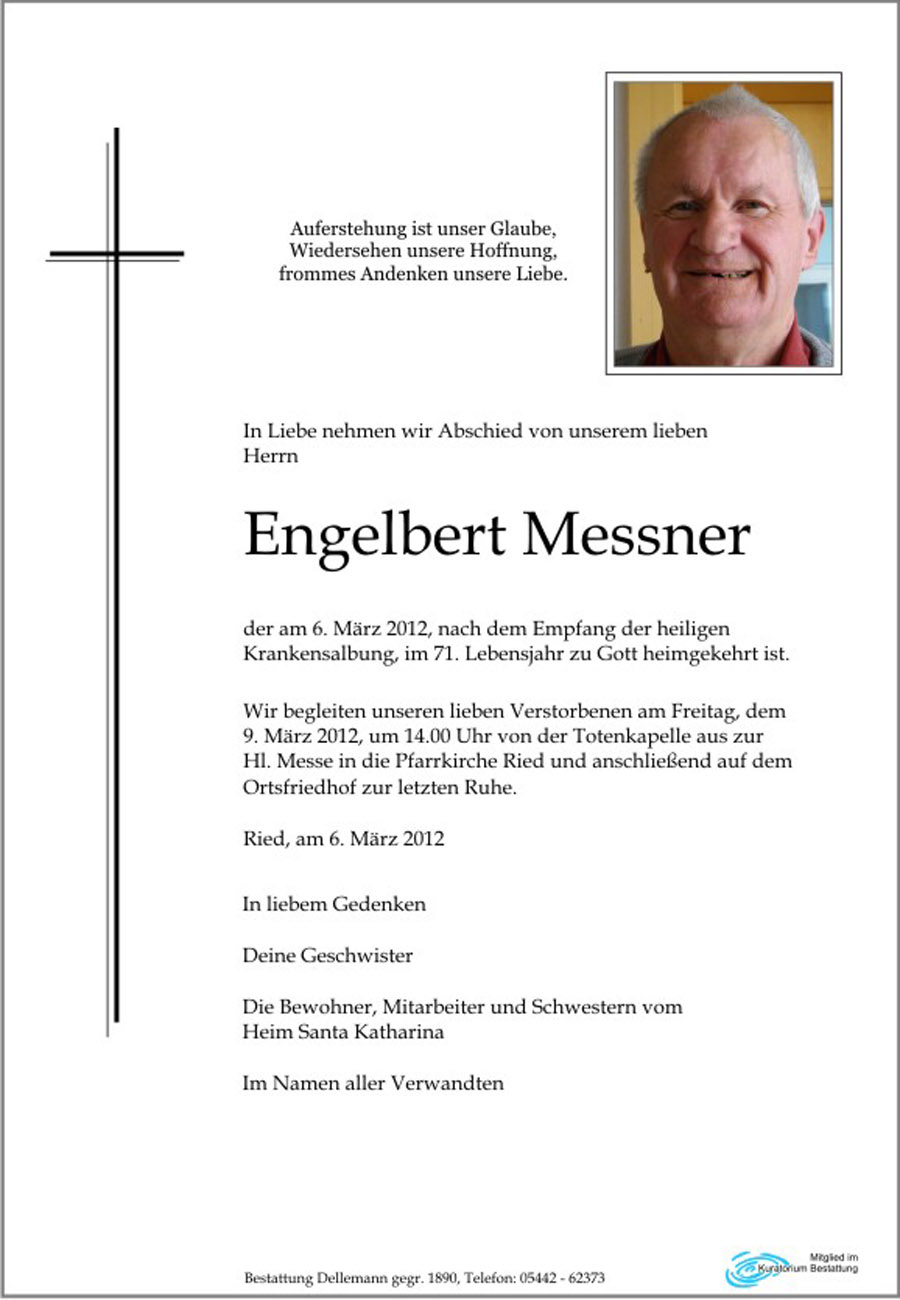   Engelbert Messner