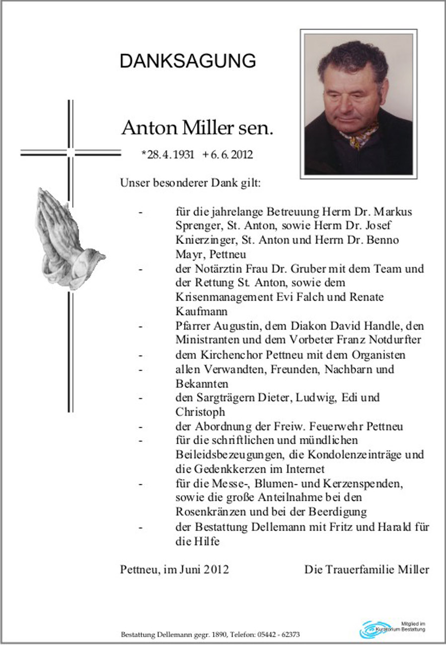   Anton Miller sen.