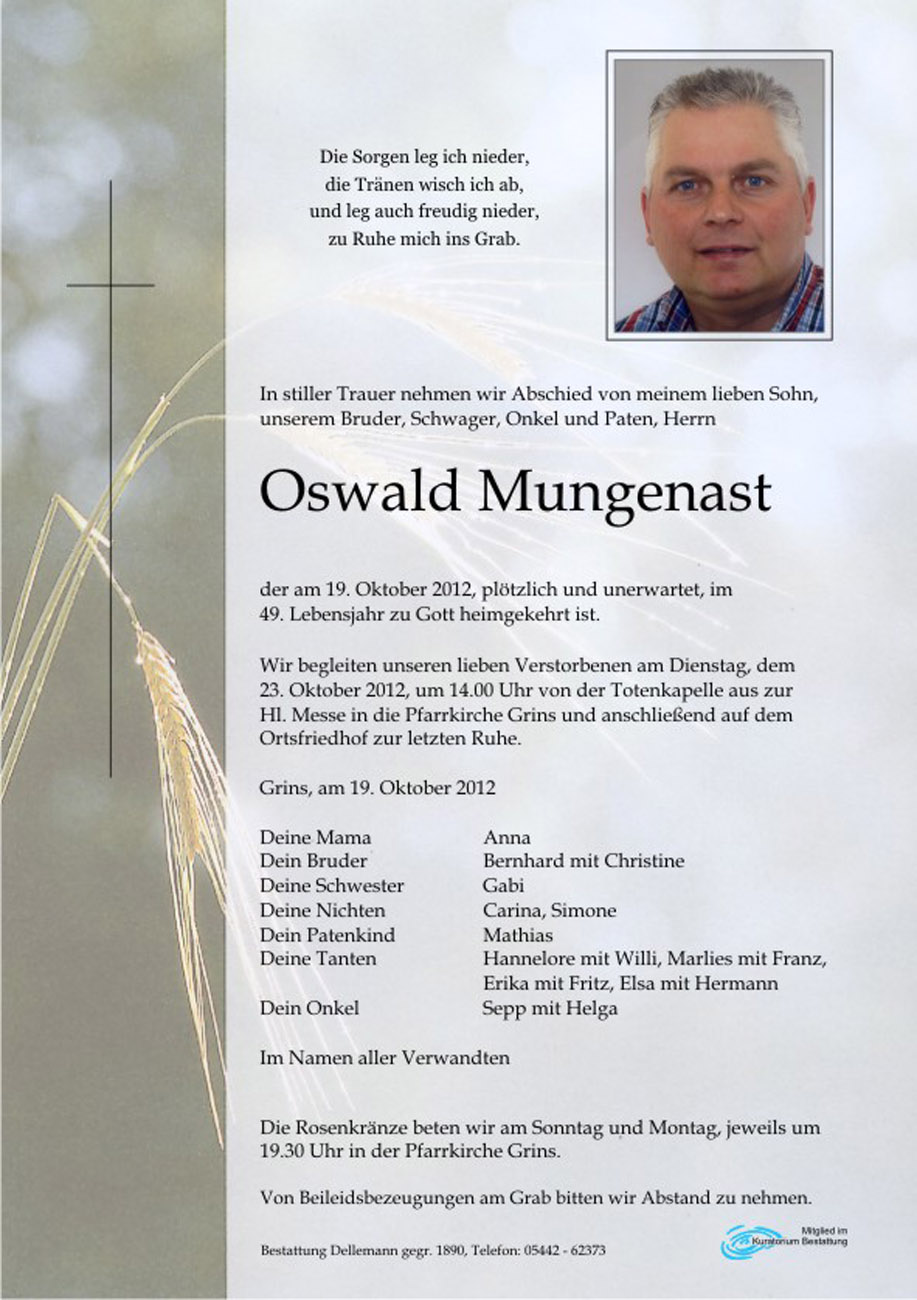   Oswald Mungenast