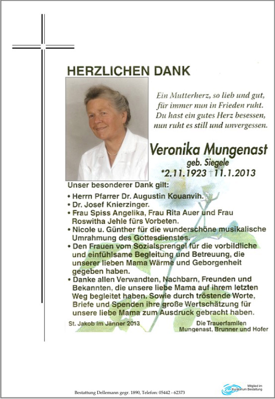 Veronika Mungenast Veronika (Nika) Mungenast