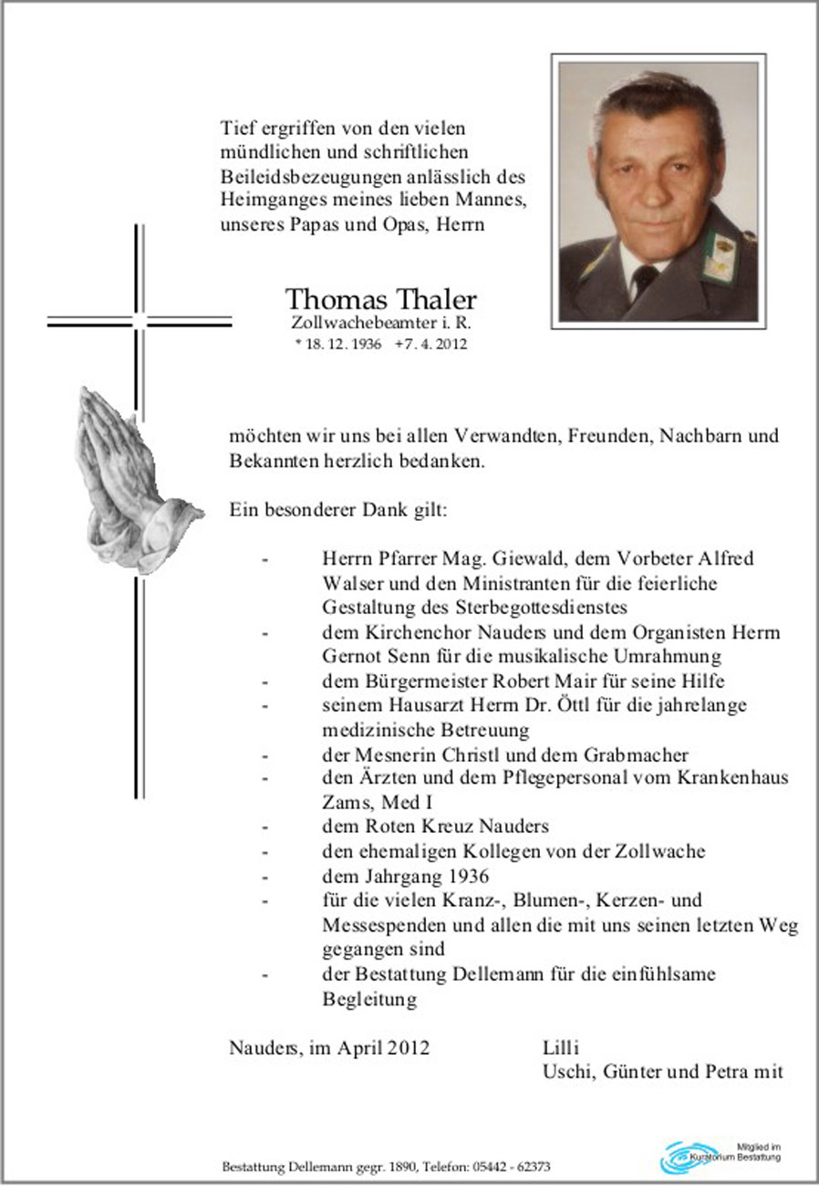  Thomas Thaler