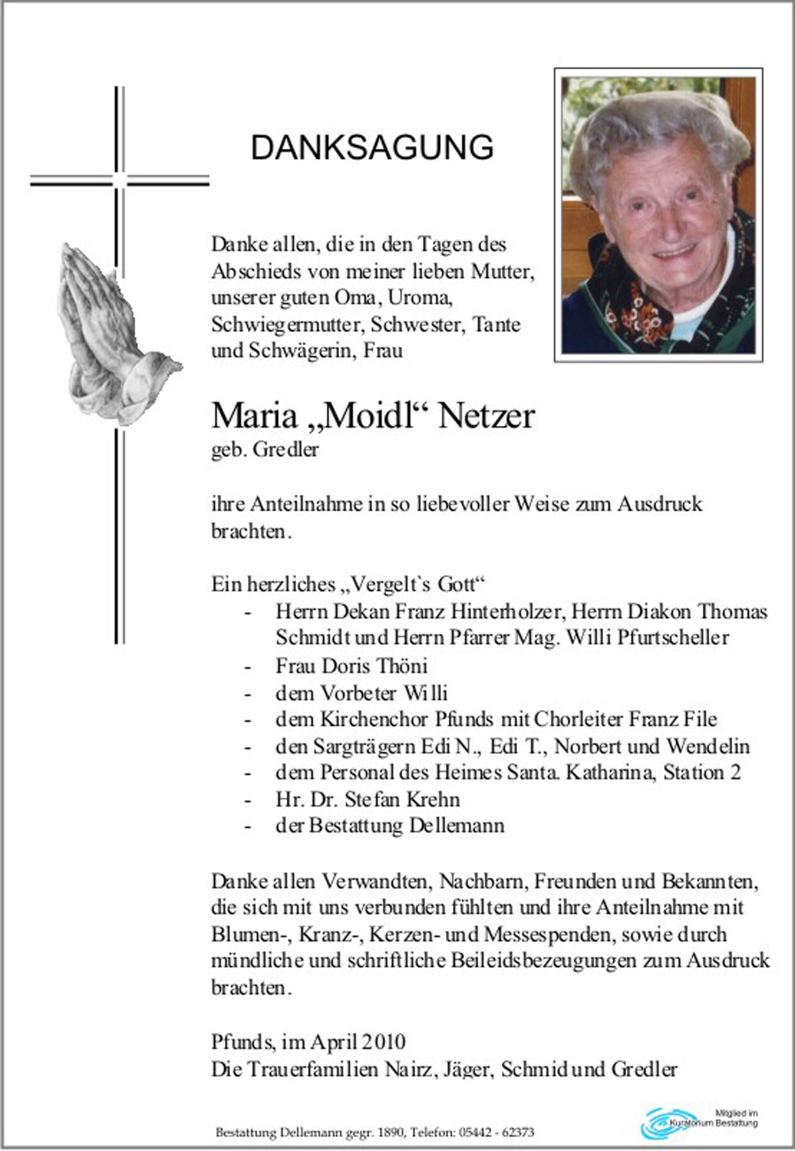   Maria "Moidl" Netzer