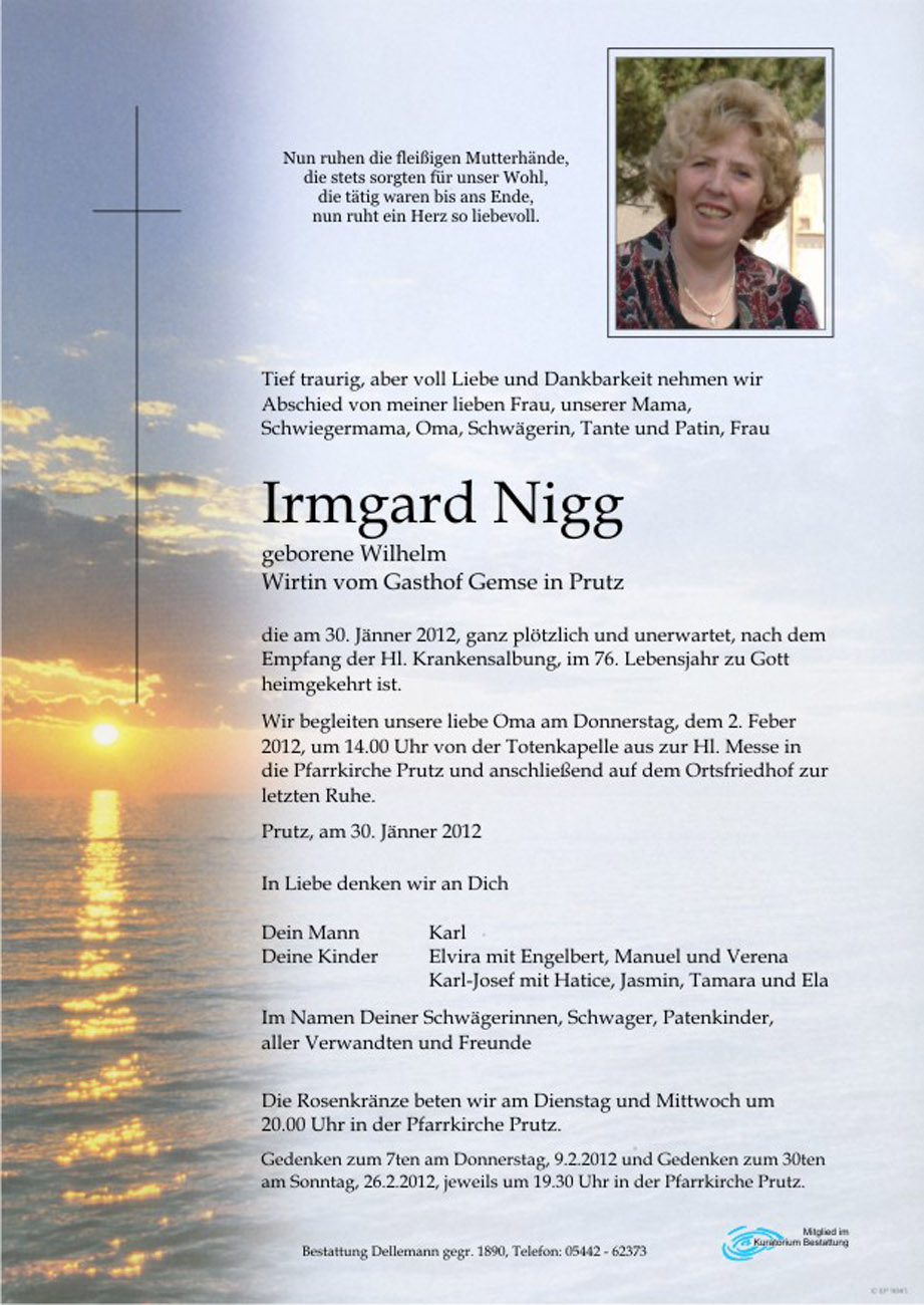   Irmgard Nigg