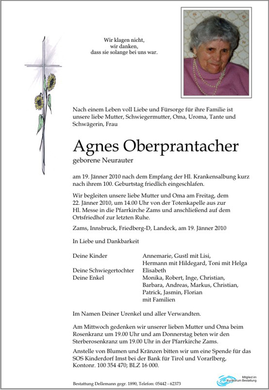   Agnes Oberprantacher