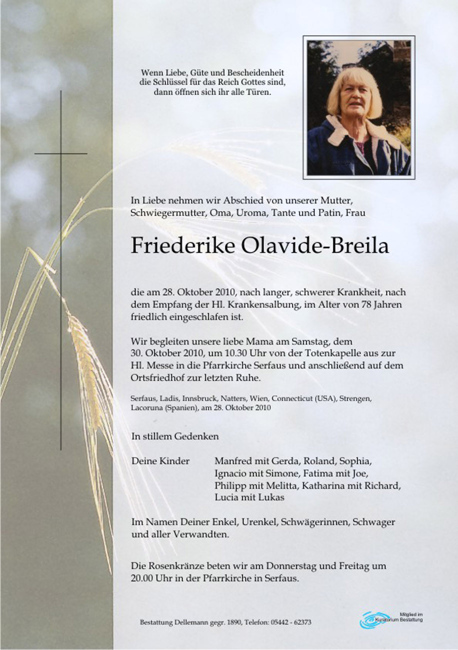   Friederike Olavide-Breila