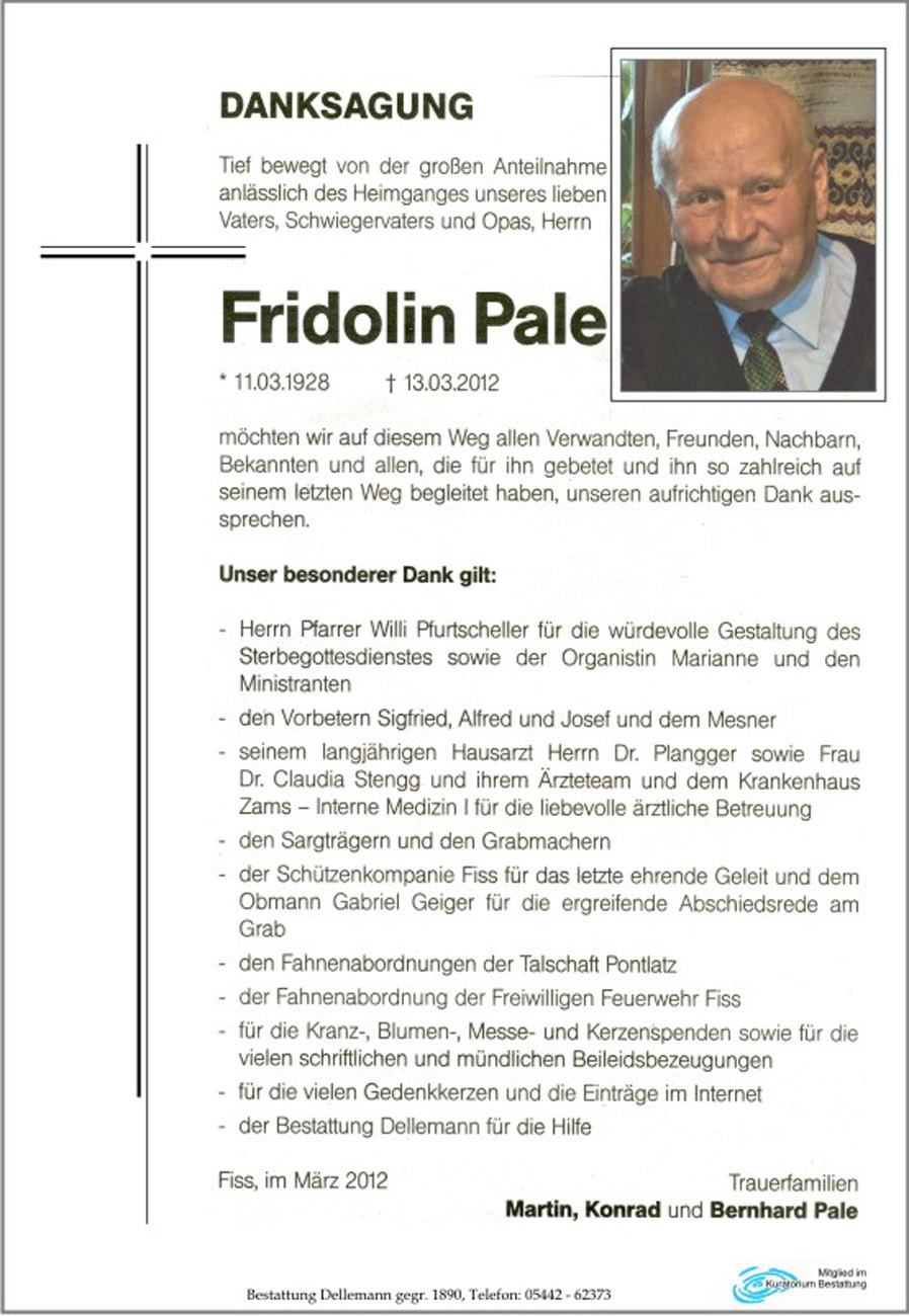   Fridolin Pale