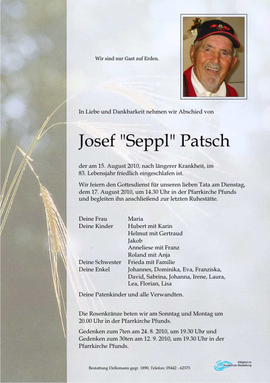   Josef "Seppl" Patsch