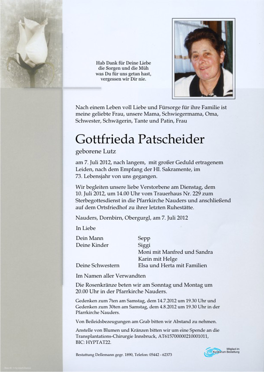   Gottfrieda Patscheider