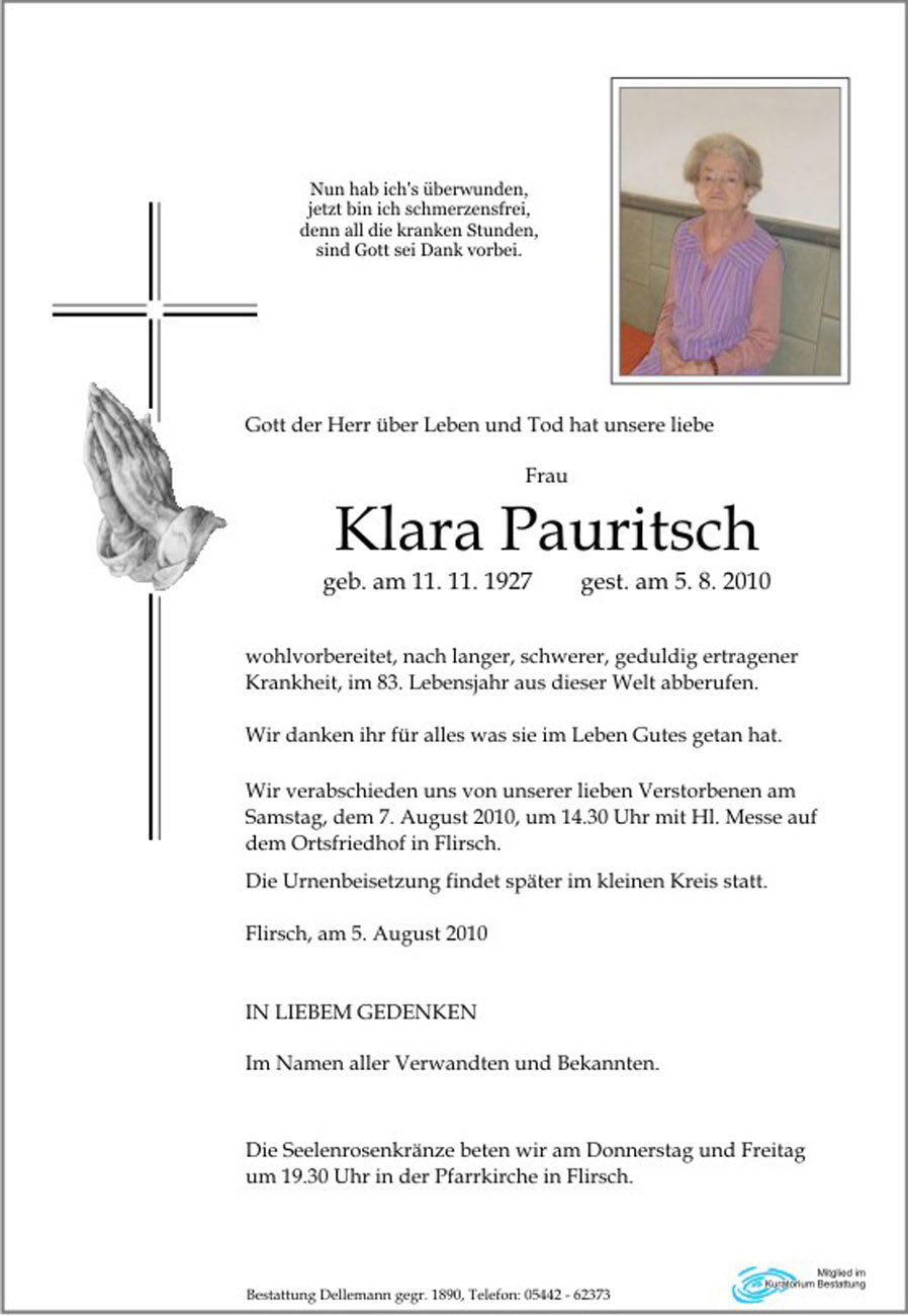   Klara Pauritsch