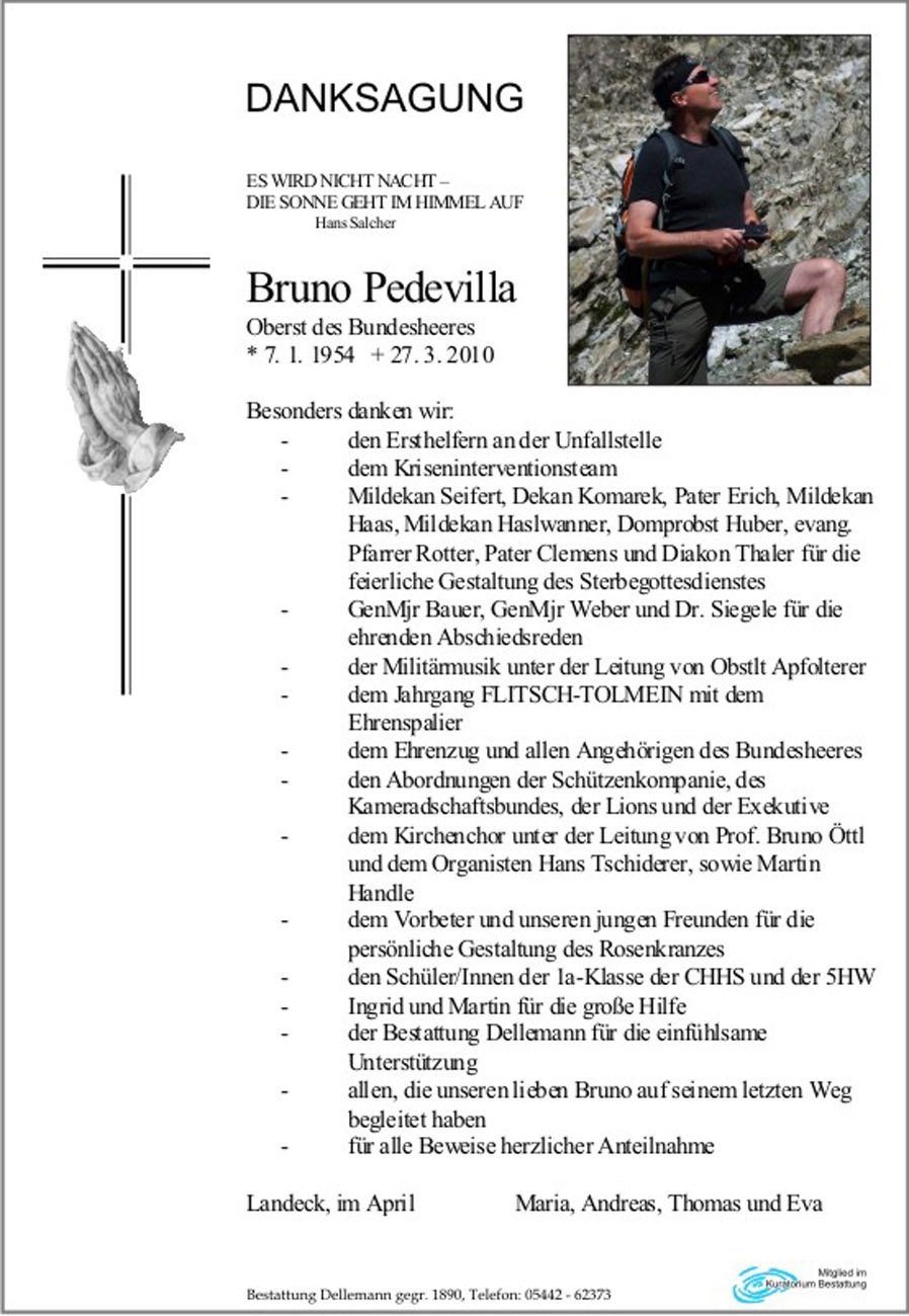   Oberst Bruno Pedevilla