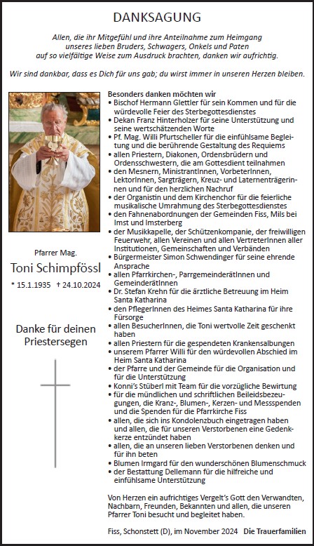 Pfarrer Anton Schimpfössl 