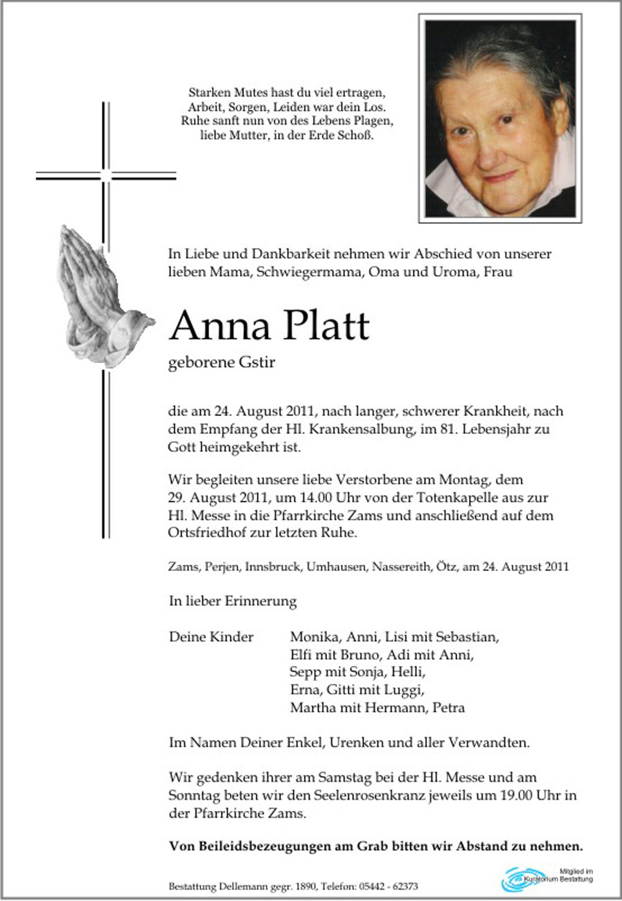   Anna Platt