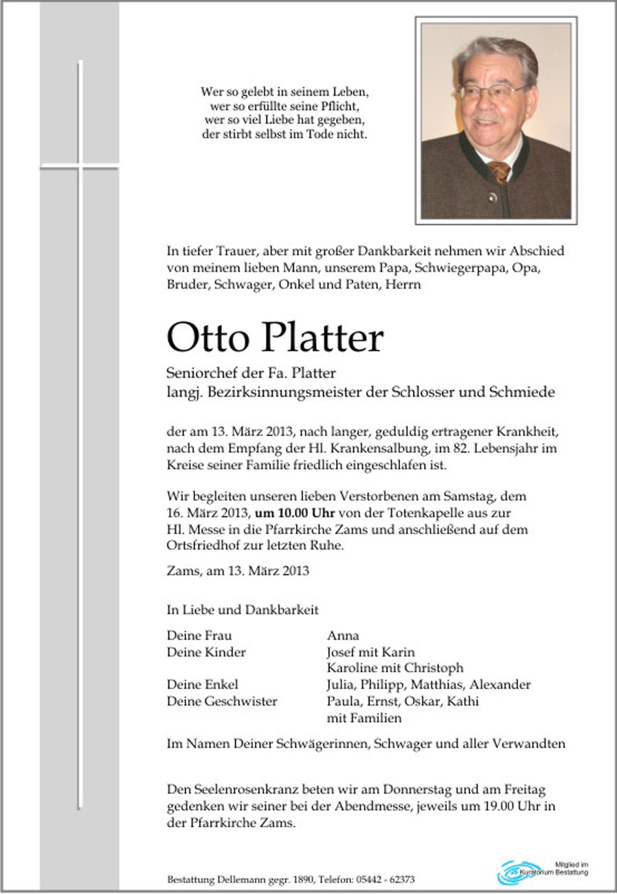   Otto Platter