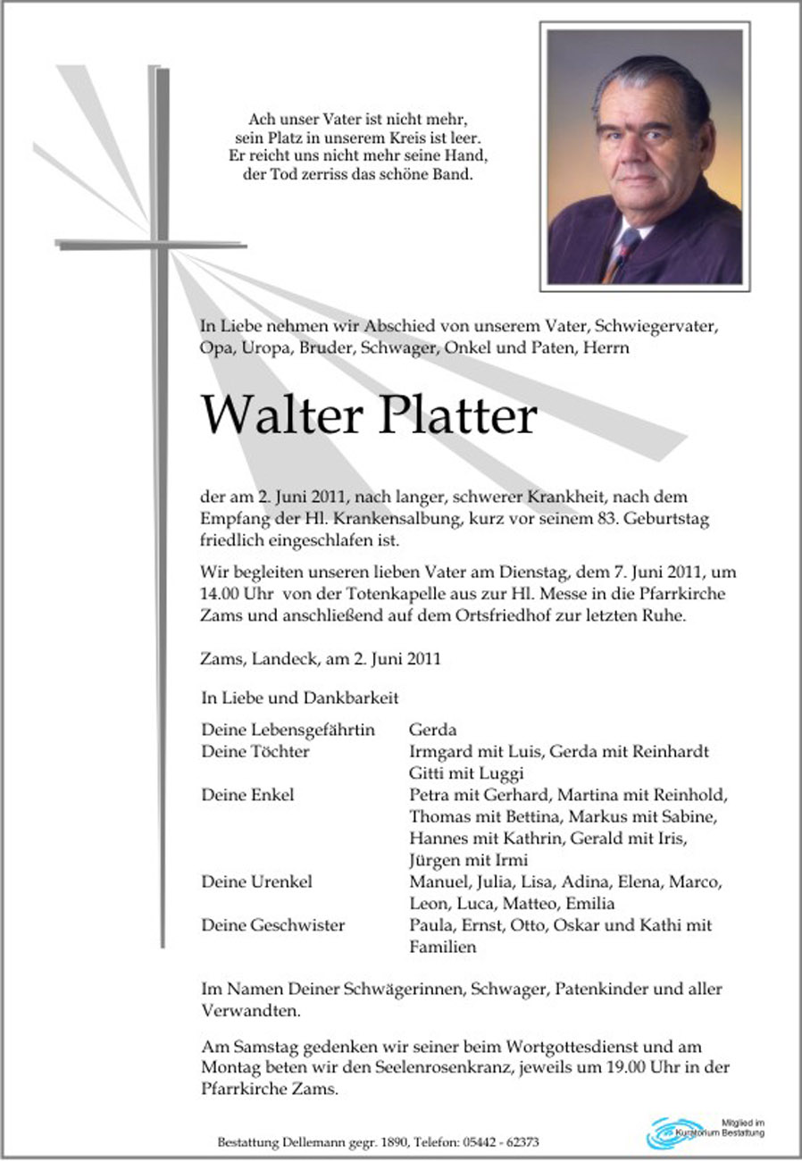   Walter Platter