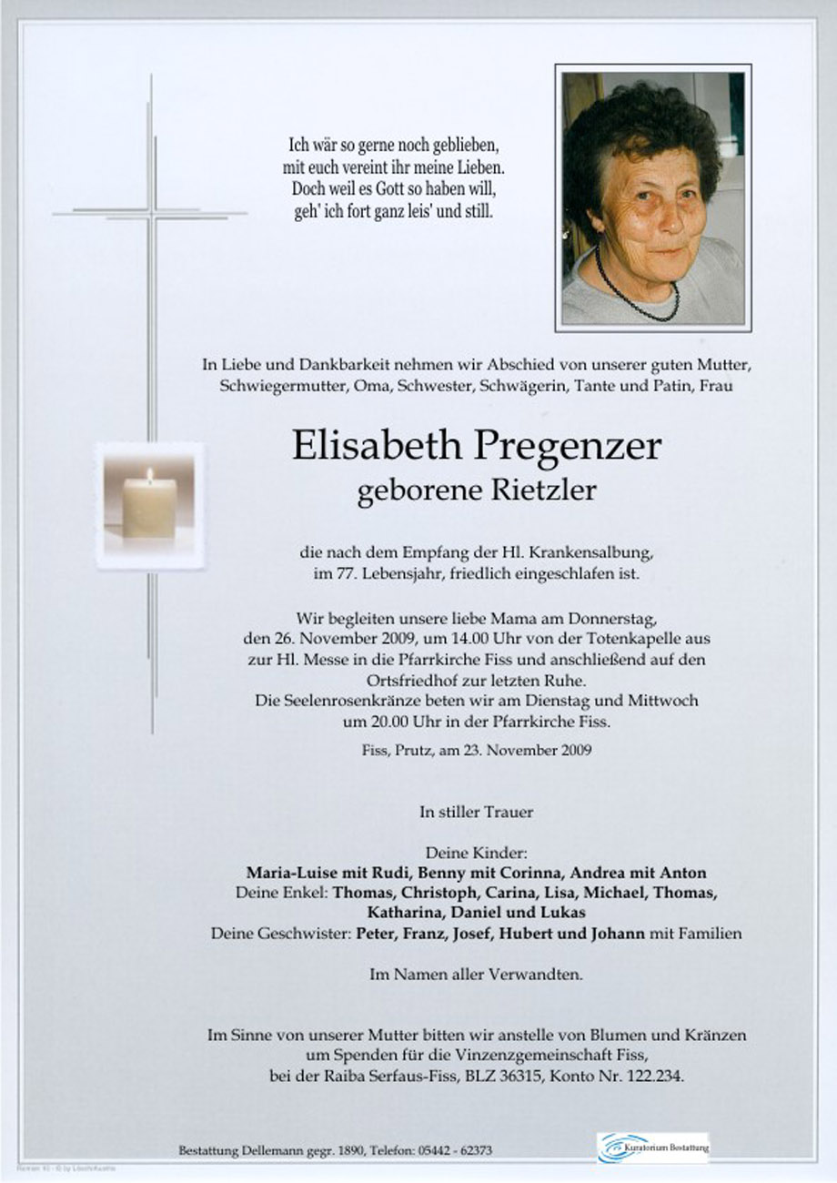   Elisabeth Pregenzer