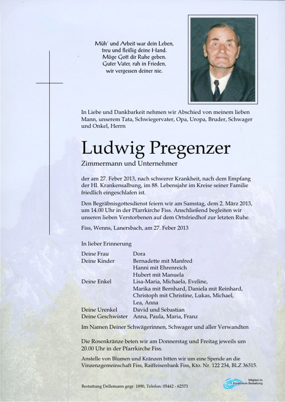   Ludwig Pregenzer