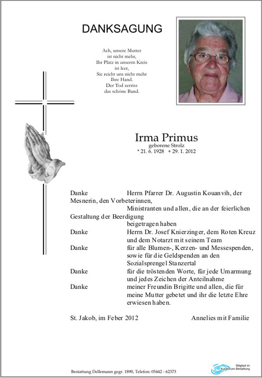   Irma Primus