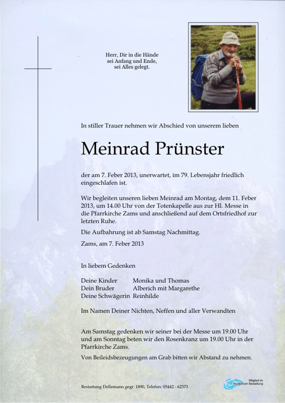   Meinrad Prünster