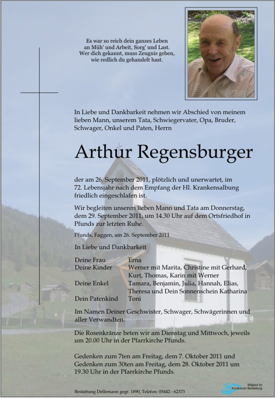   Arthur Regensburger