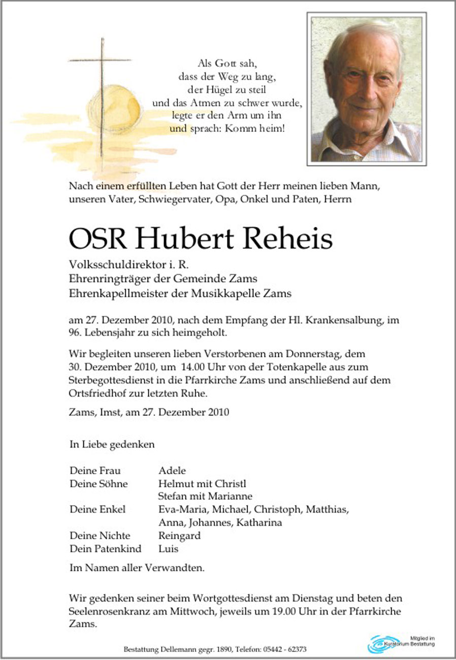   OSR Hubert Reheis