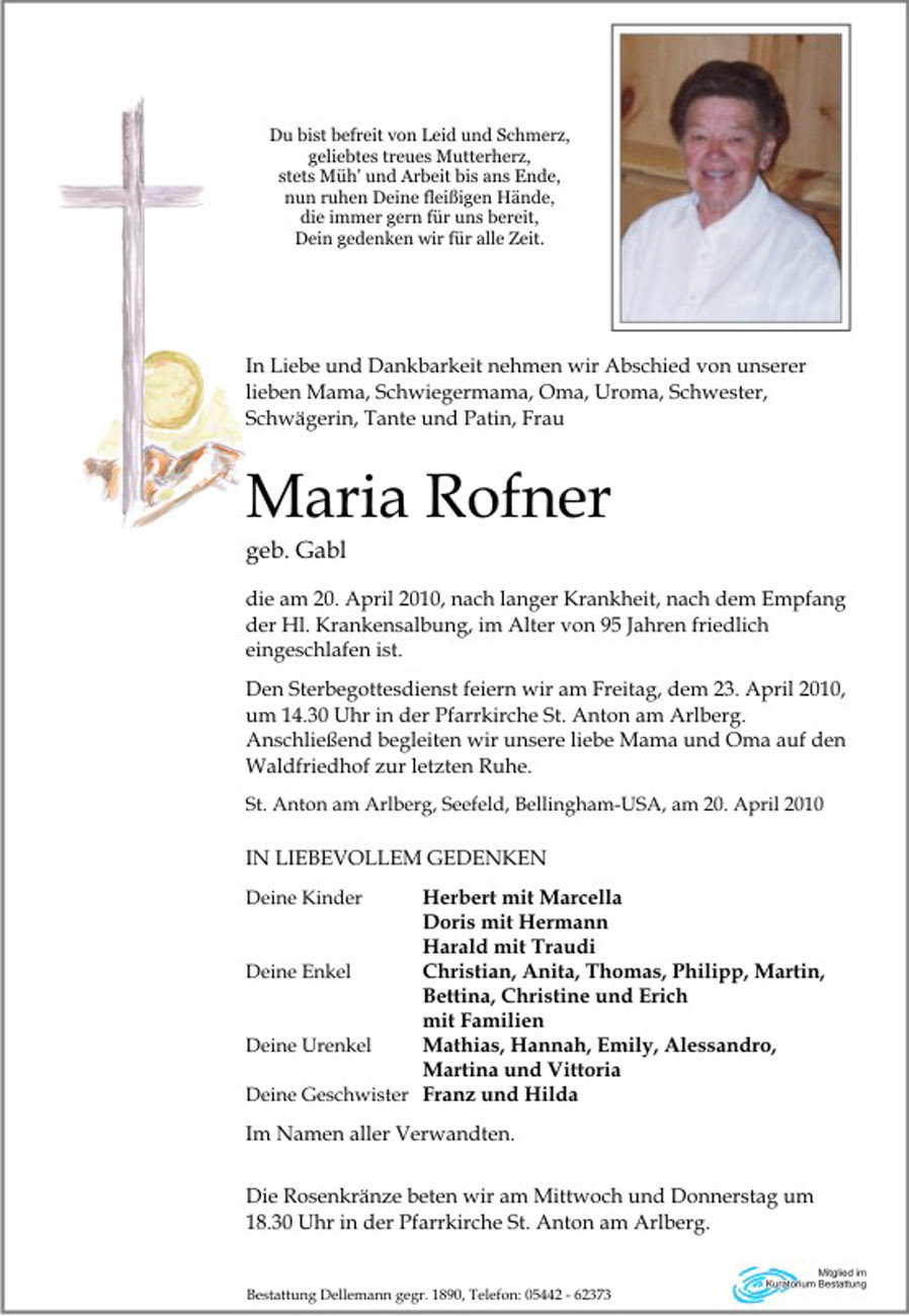   Maria Rofner