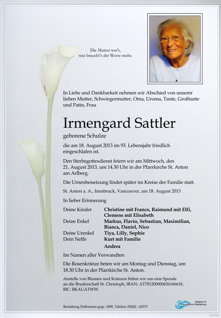 Irmengard Sattler 