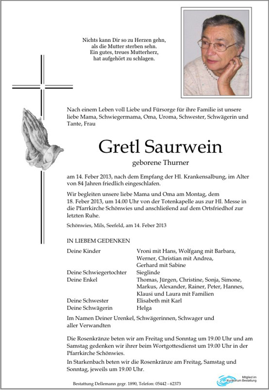   Gretl Saurwein