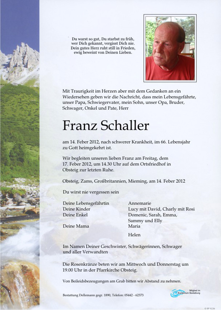   Franz Schaller