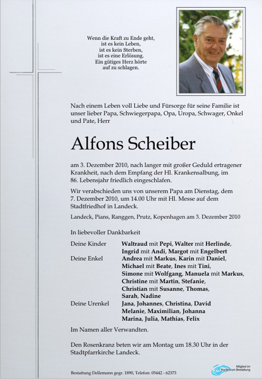   Alfons Scheiber