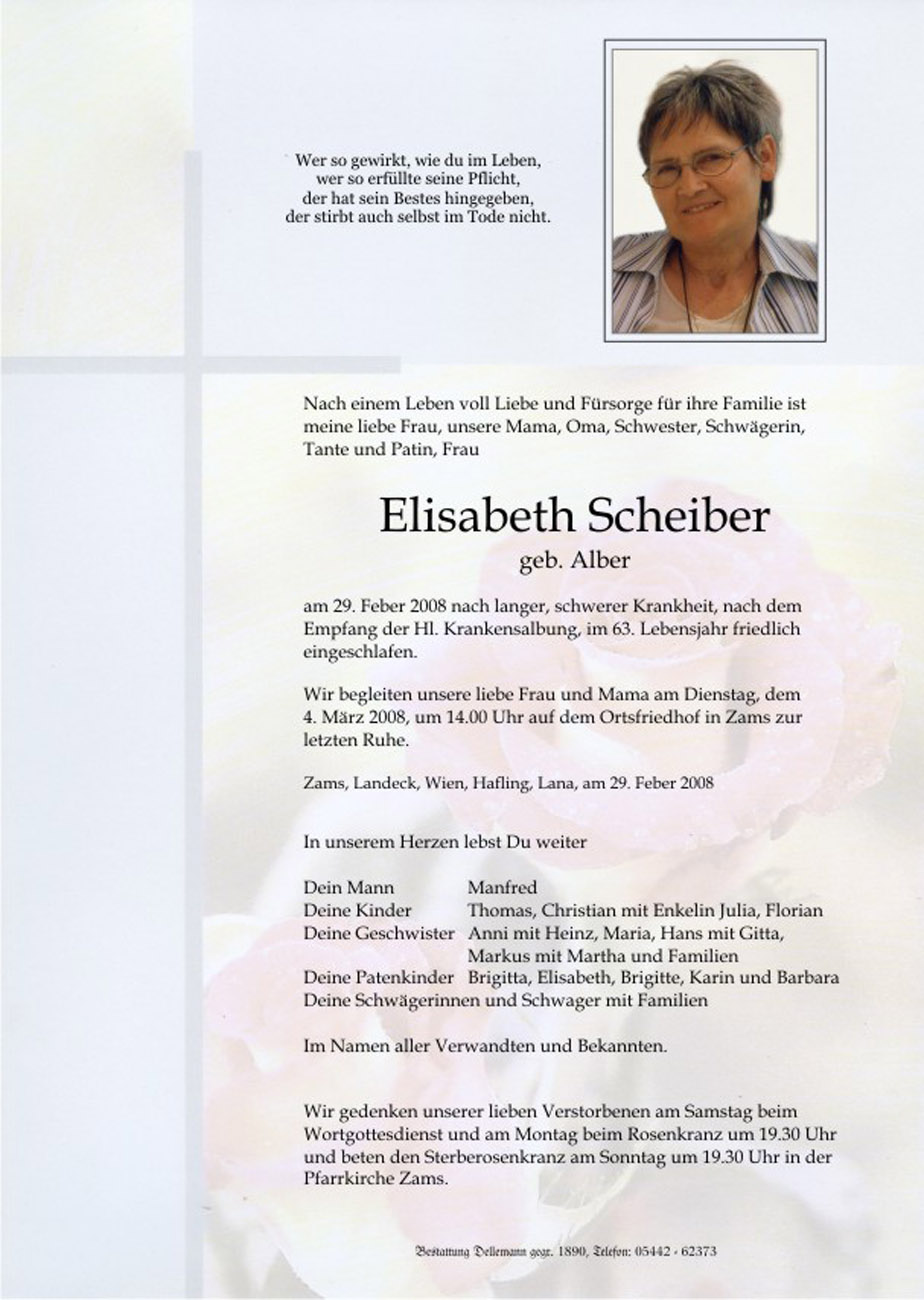   Elisabeth Scheiber