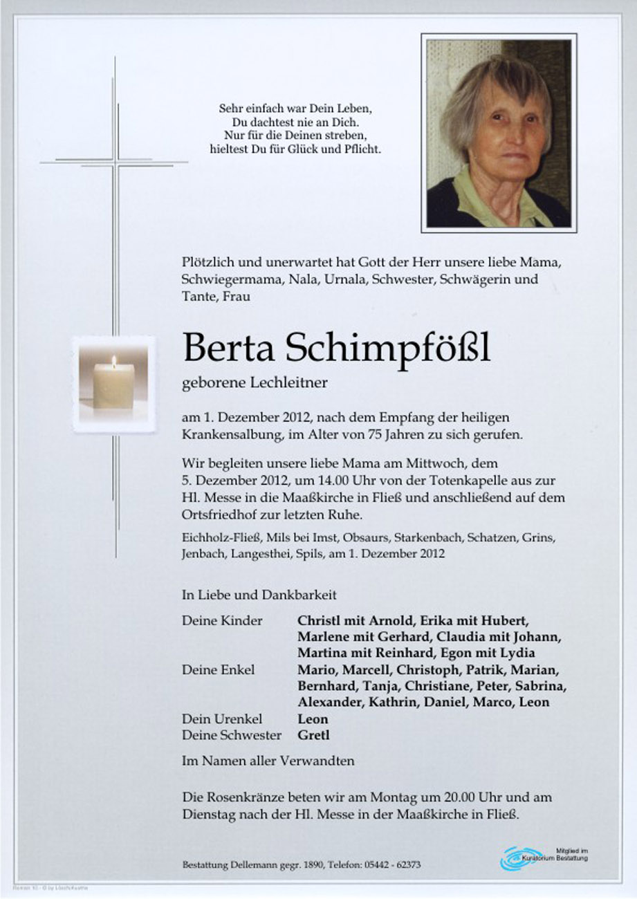   Berta Schimpfößl
