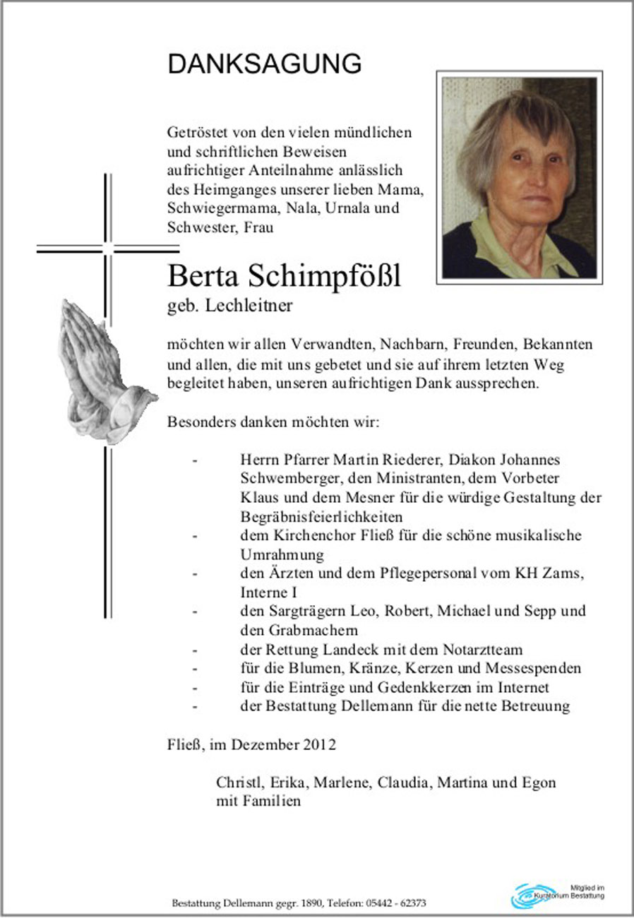   Berta Schimpfößl