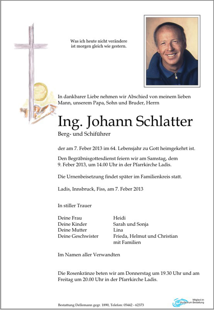   Ing. Johann Schlatter