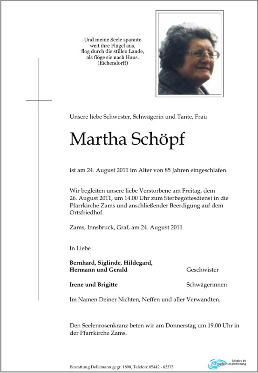   Martha Schöpf
