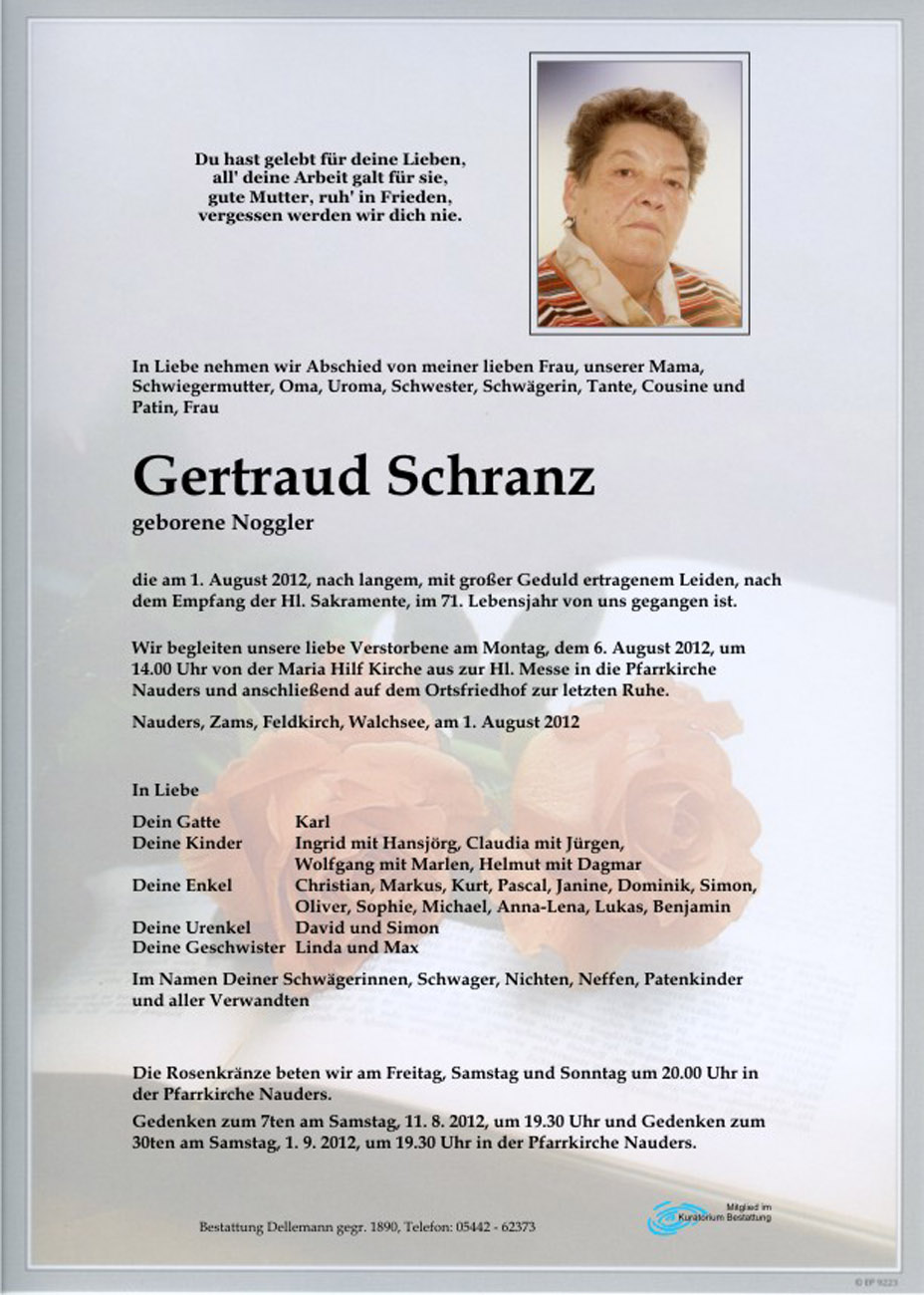   Gertraud Schranz