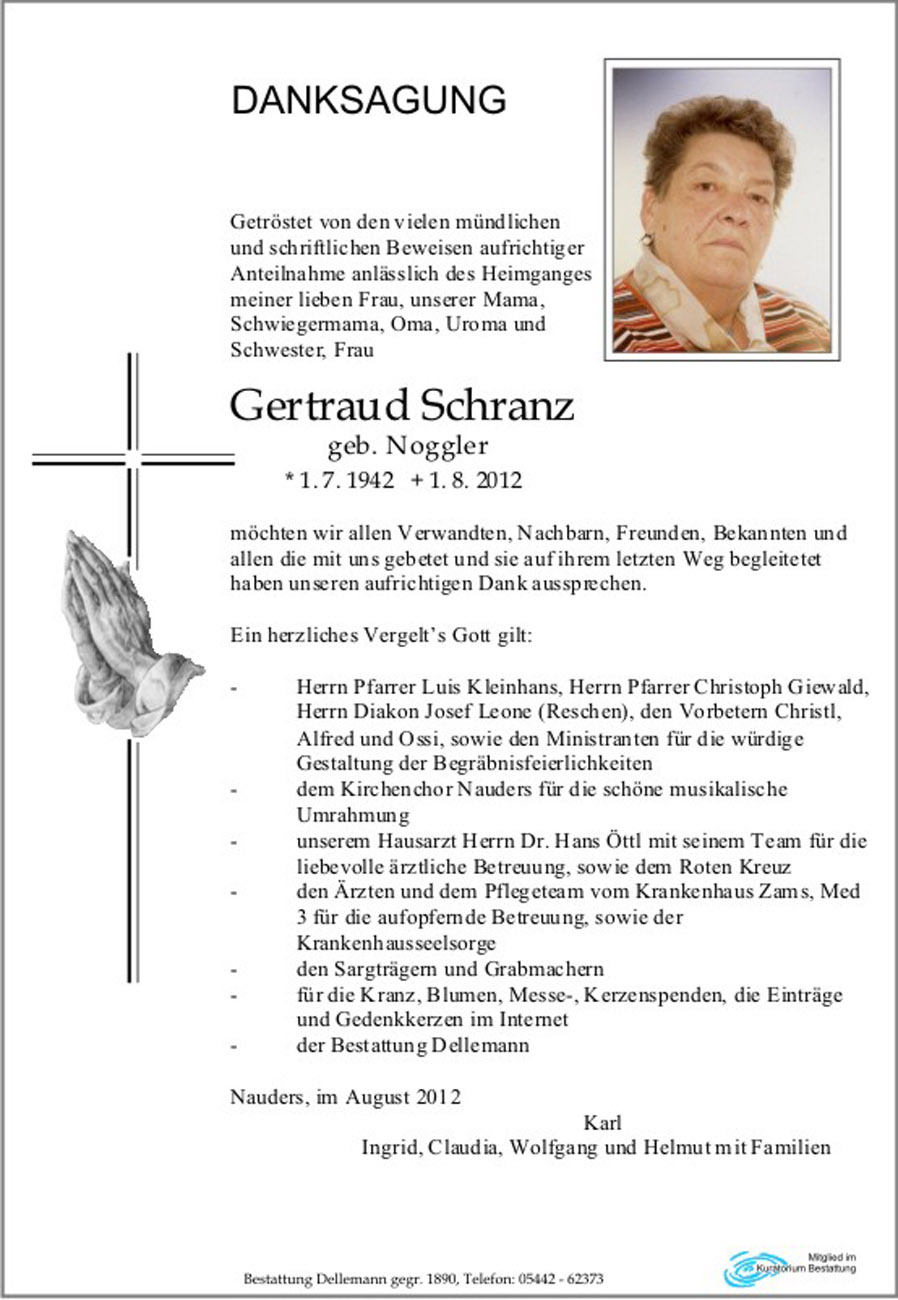   Gertraud Schranz