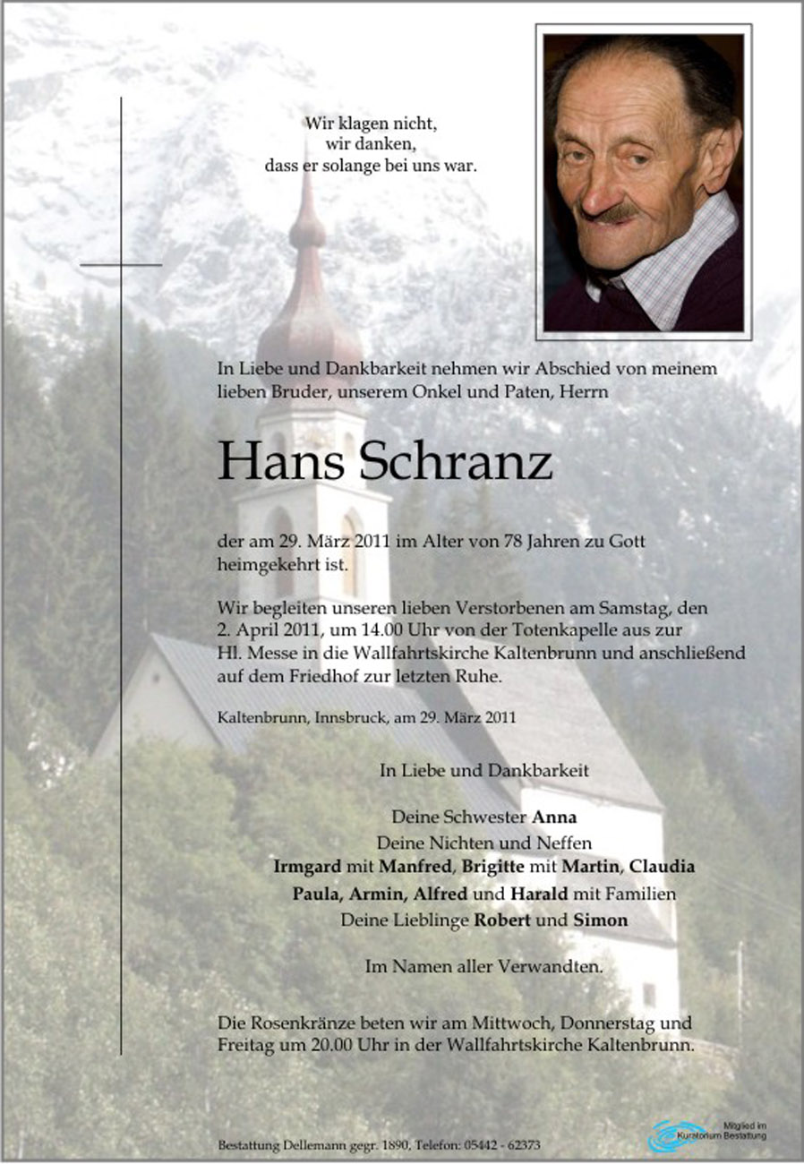   Hans Schranz