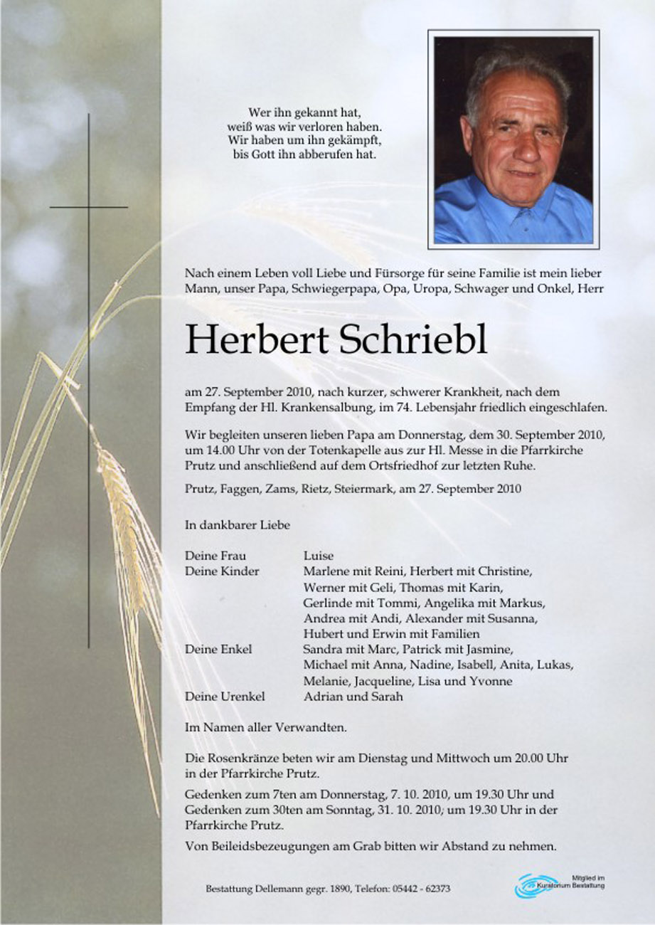   Herbert Schriebl