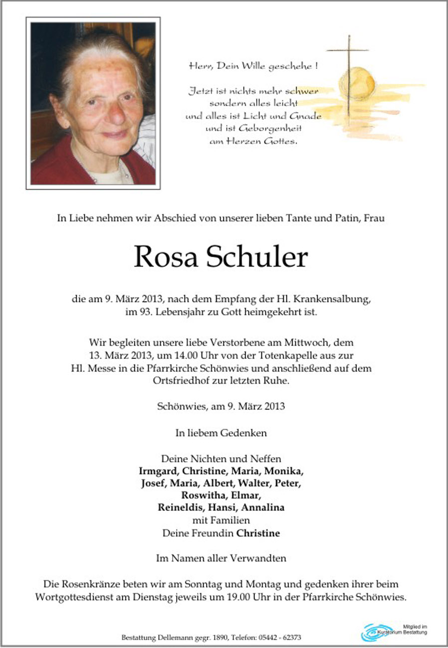   Rosa Schuler