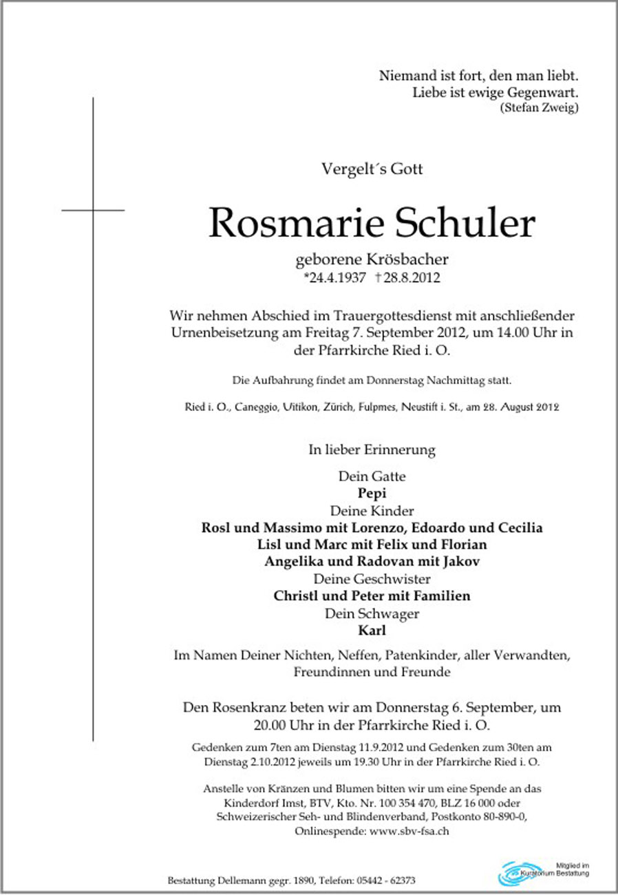   Rosmarie Schuler