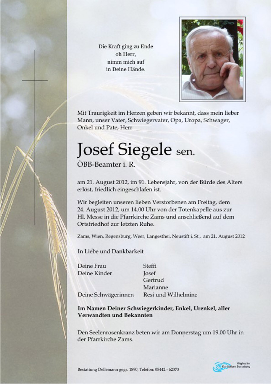   Josef Siegele