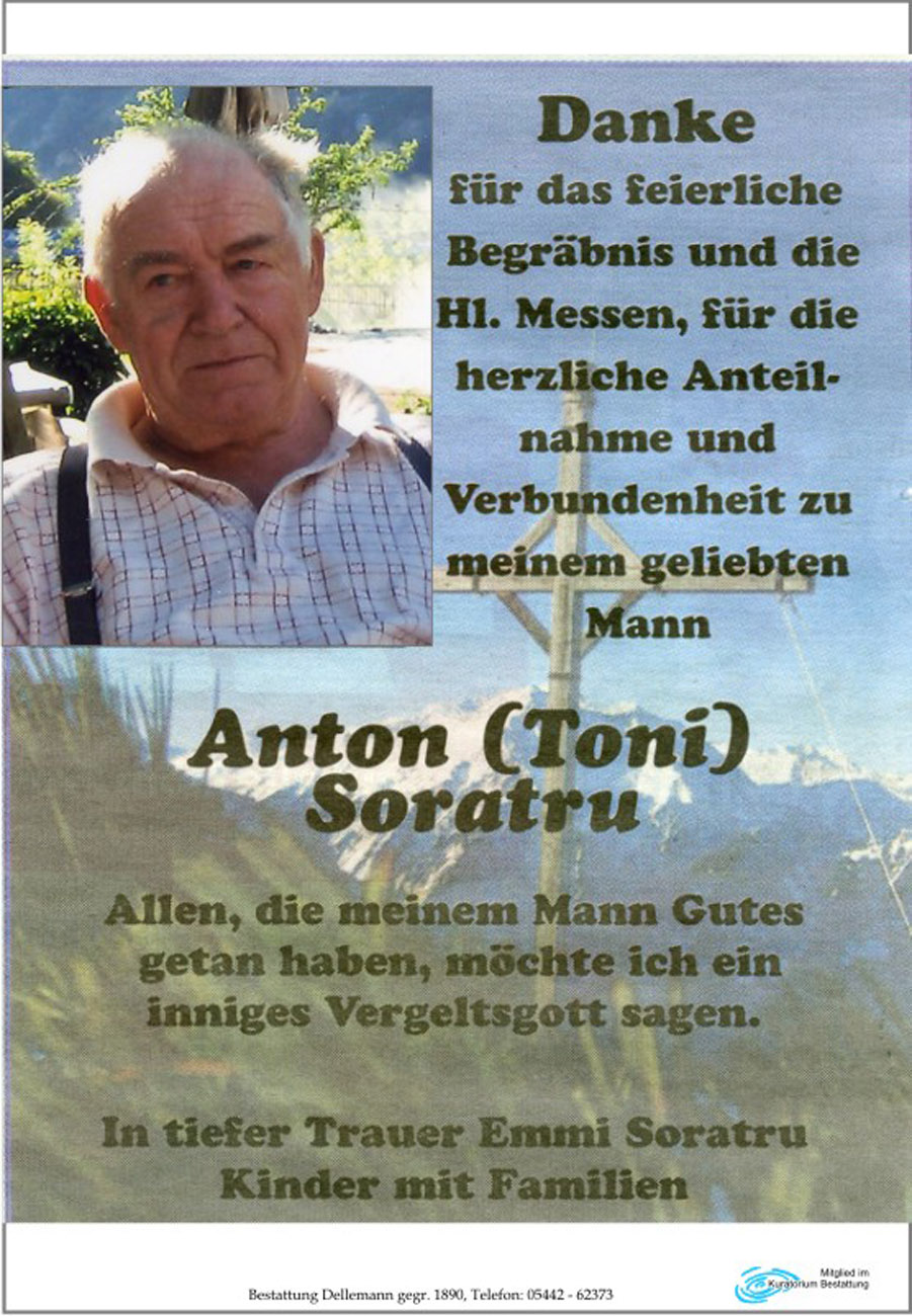   Anton (Toni) Soratru