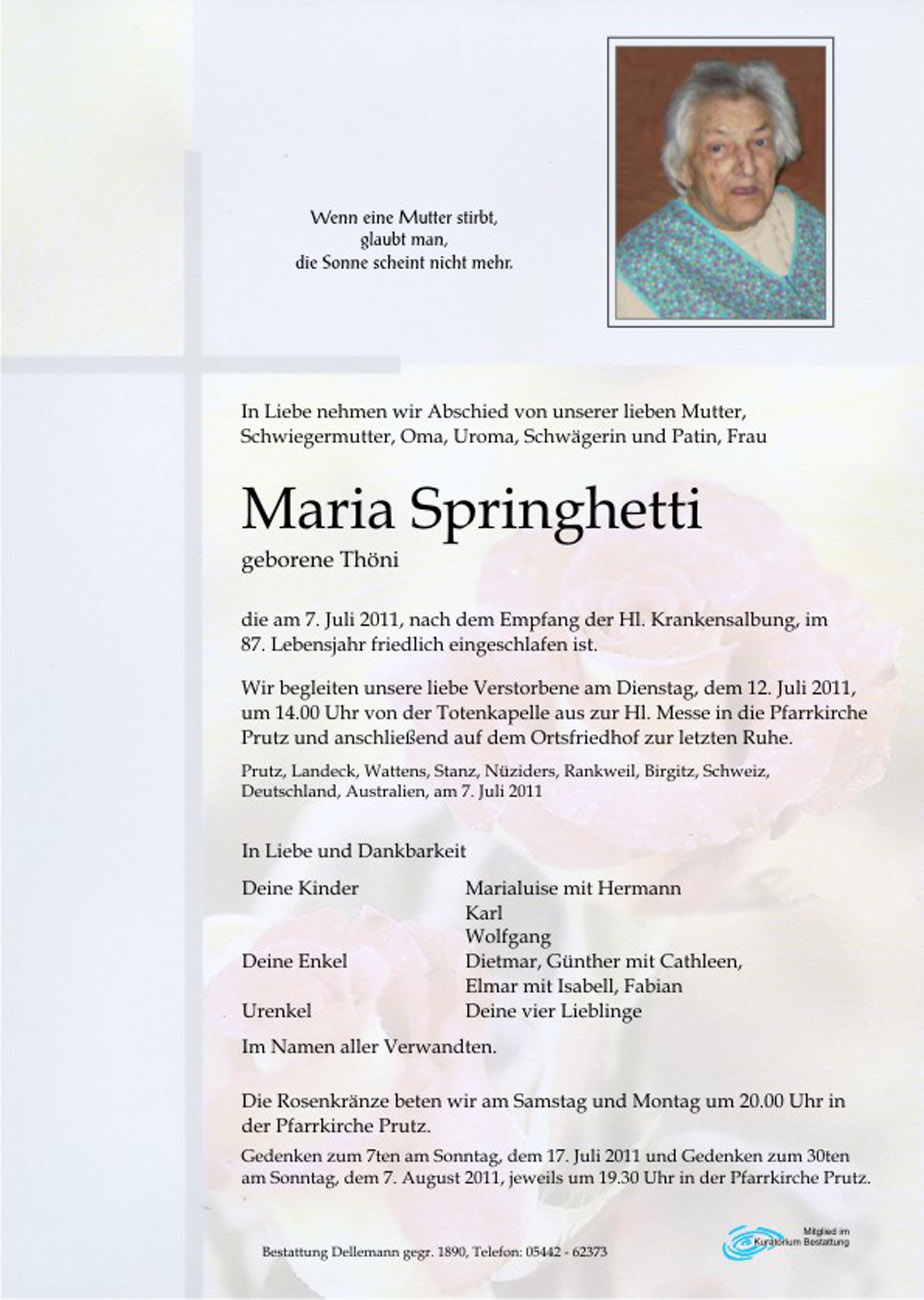   Maria Springhetti