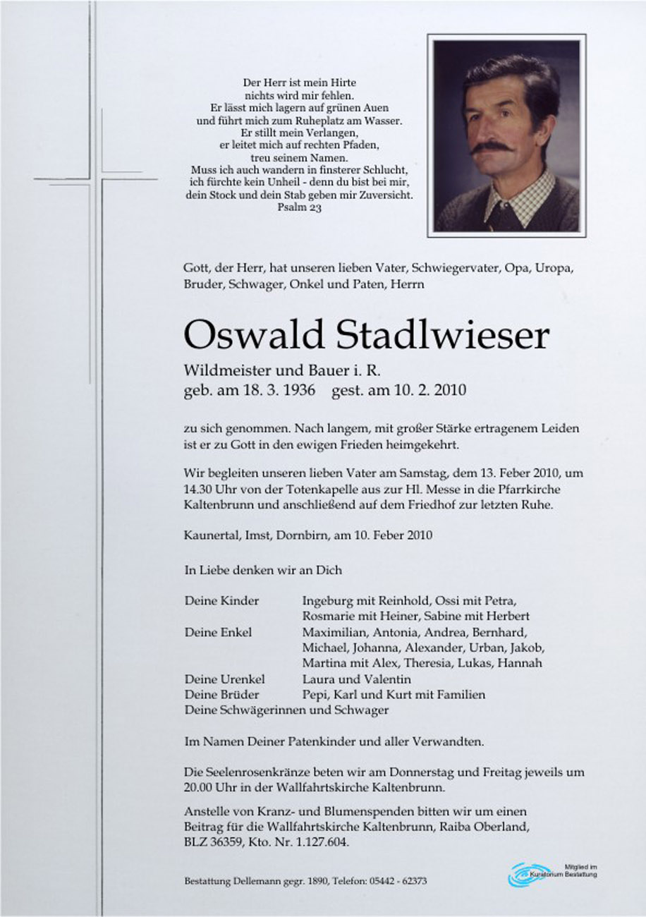   Oswald Stadlwieser